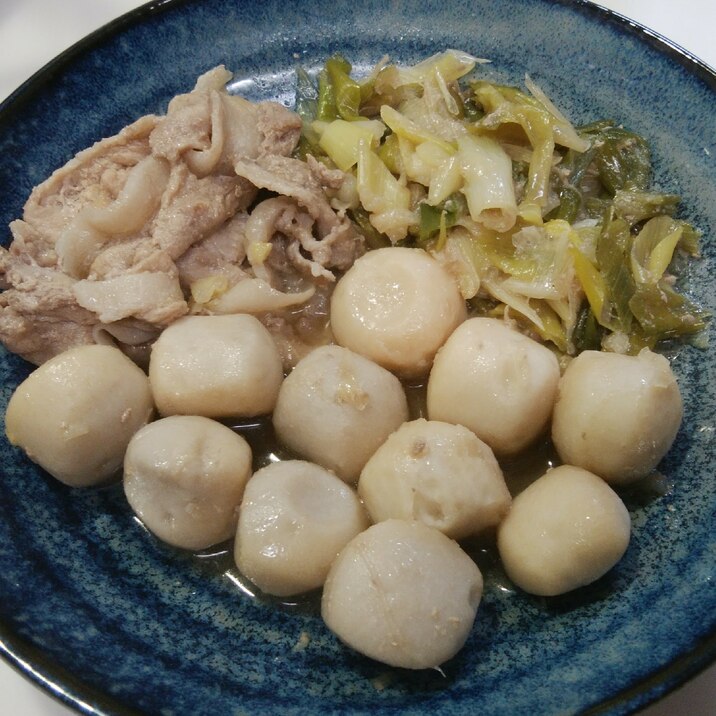 母の味❤里芋と豚肉と長ネギの煮物❤
